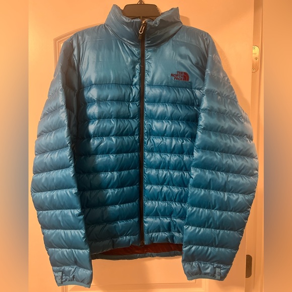 The North Face Other - The North Face Mens 550 Down Jacket, Size Large, Teal/Burgundy